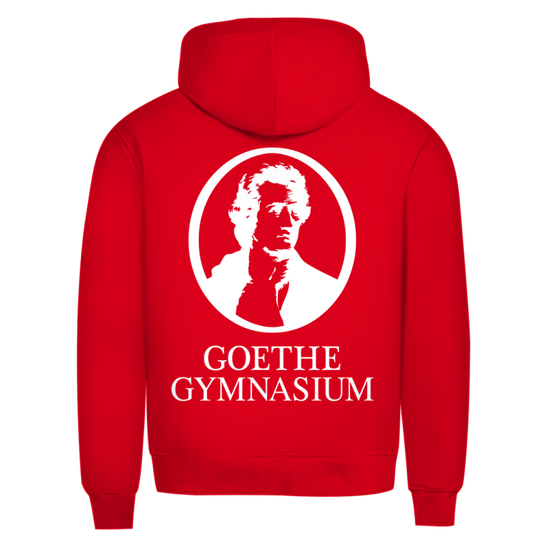 Herren Premium Bio Hoodie Goethe Gymnasium black-zoom-