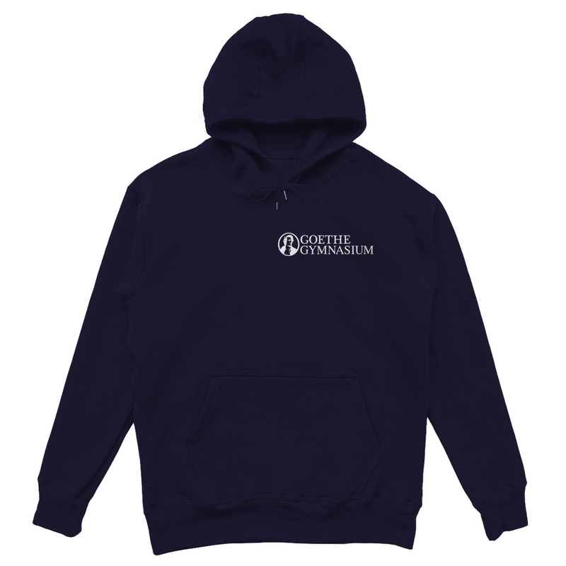 Unisex Oversize Hoodie Goethe Gymnasium black-zoom-