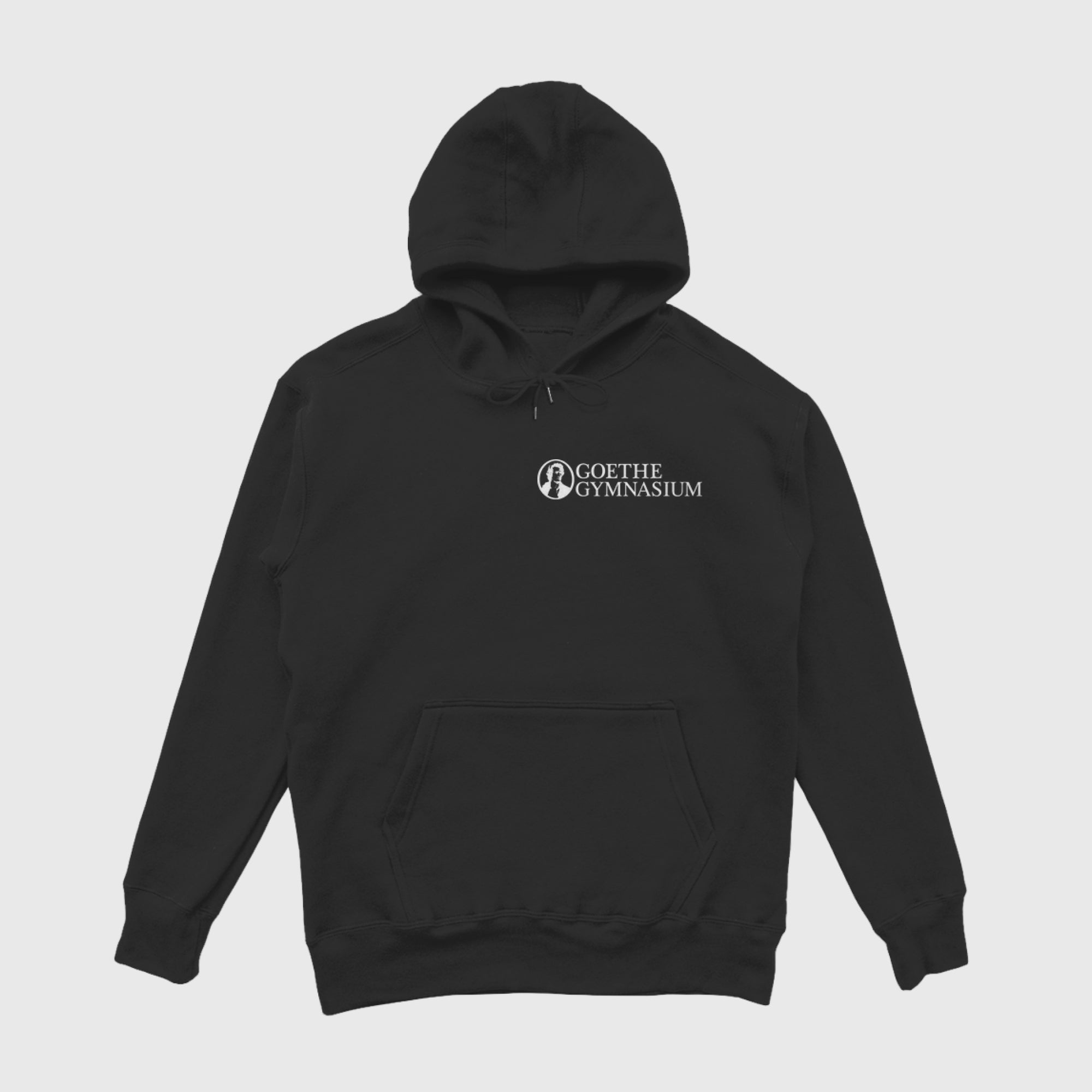 Unisex Oversize Hoodie Goethe Gymnasium black
