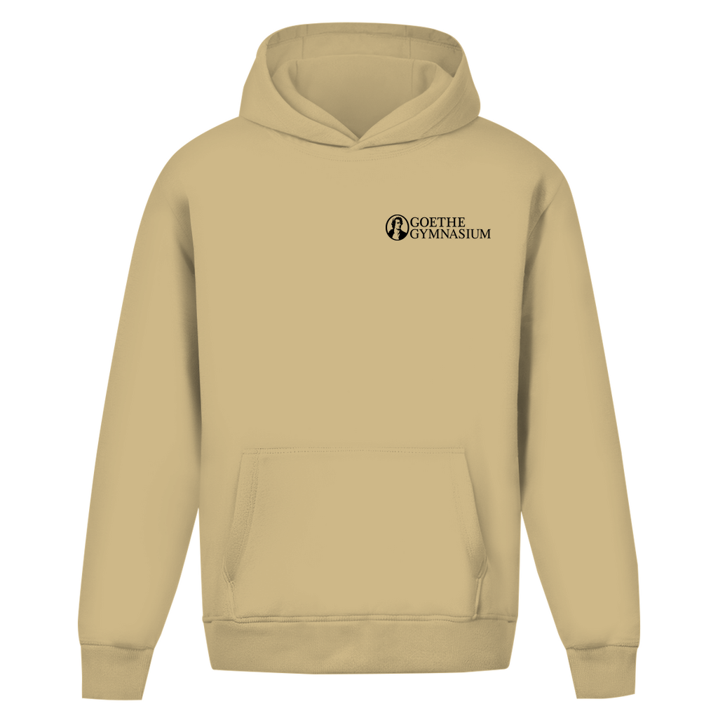 Oversize Hoodie Ohne Kordel Goethe Gymnasium white-3