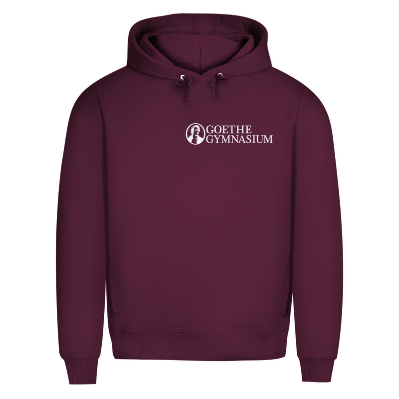 Herren Premium Bio Hoodie Goethe Gymnasium black-zoom-