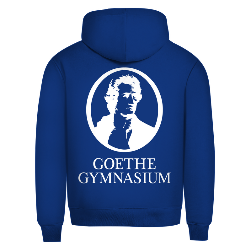 Herren Premium Bio Hoodie Goethe Gymnasium black-zoom-