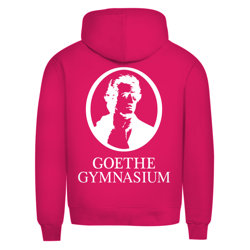 Herren Premium Bio Hoodie Goethe Gymnasium black-zoom-