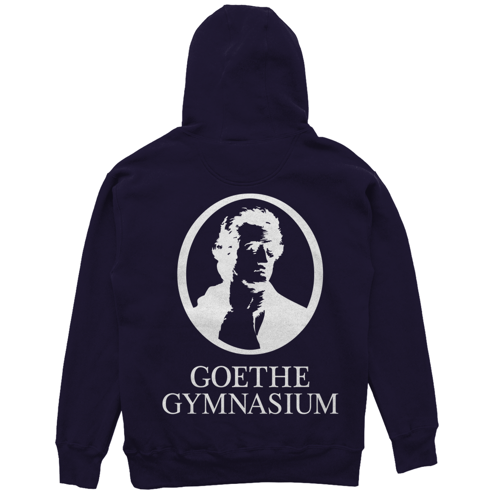 Unisex Oversize Hoodie Goethe Gymnasium black-zoom-4