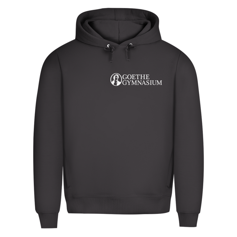 Herren Premium Bio Hoodie Goethe Gymnasium black-zoom-