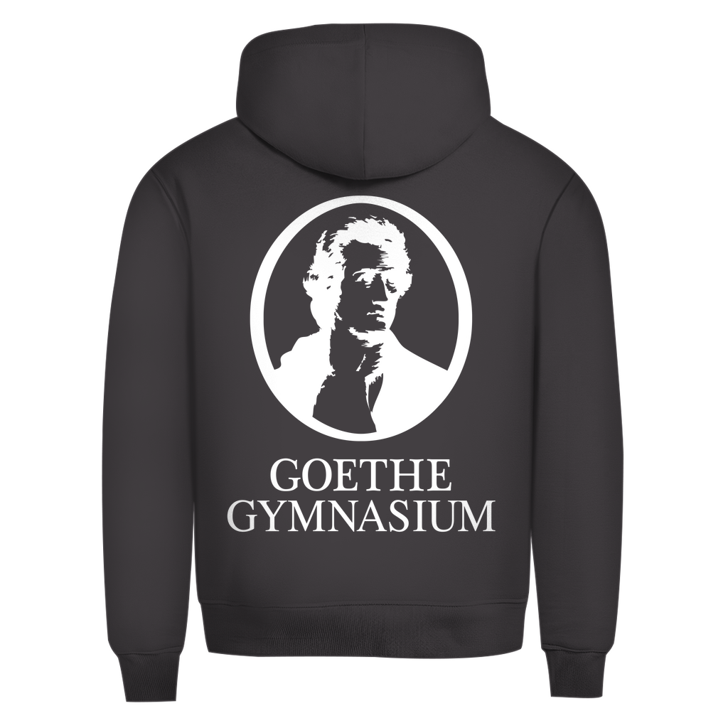 Herren Premium Bio Hoodie Goethe Gymnasium black-4