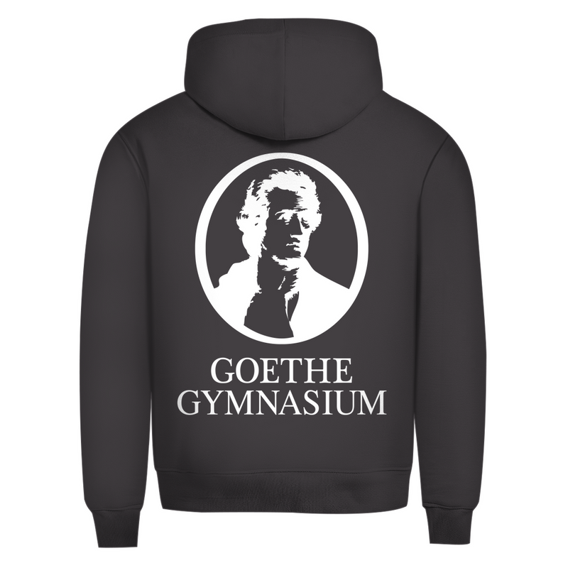 Herren Premium Bio Hoodie Goethe Gymnasium black-zoom-