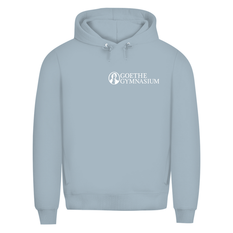 Herren Premium Bio Hoodie Goethe Gymnasium black-zoom-