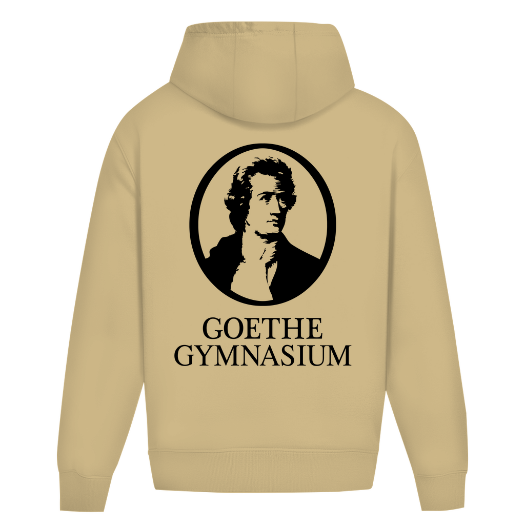 Oversize Hoodie Ohne Kordel Goethe Gymnasium white-4