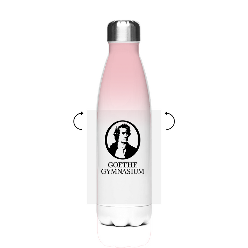 Edelstahl-Thermoflasche Goethe Gymnasium black-zoom-