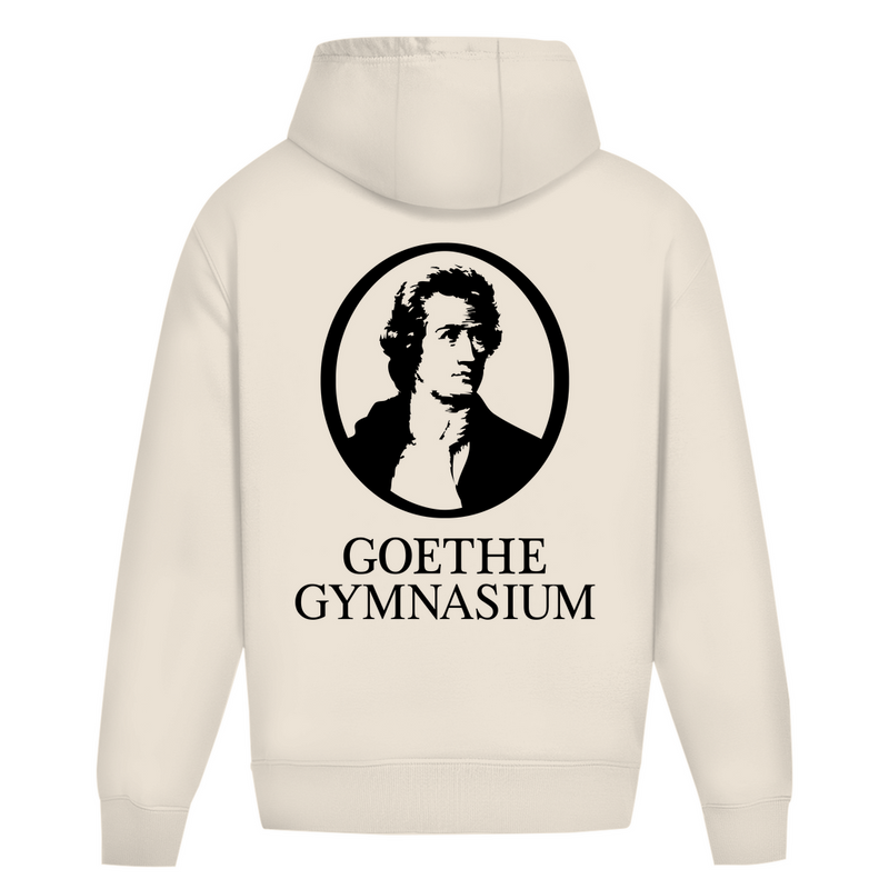 Oversize Hoodie Ohne Kordel Goethe Gymnasium white-zoom-