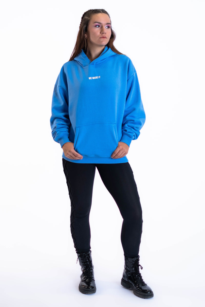 Oversized Hoodie „Cheers to us“ - Blau-zoom-