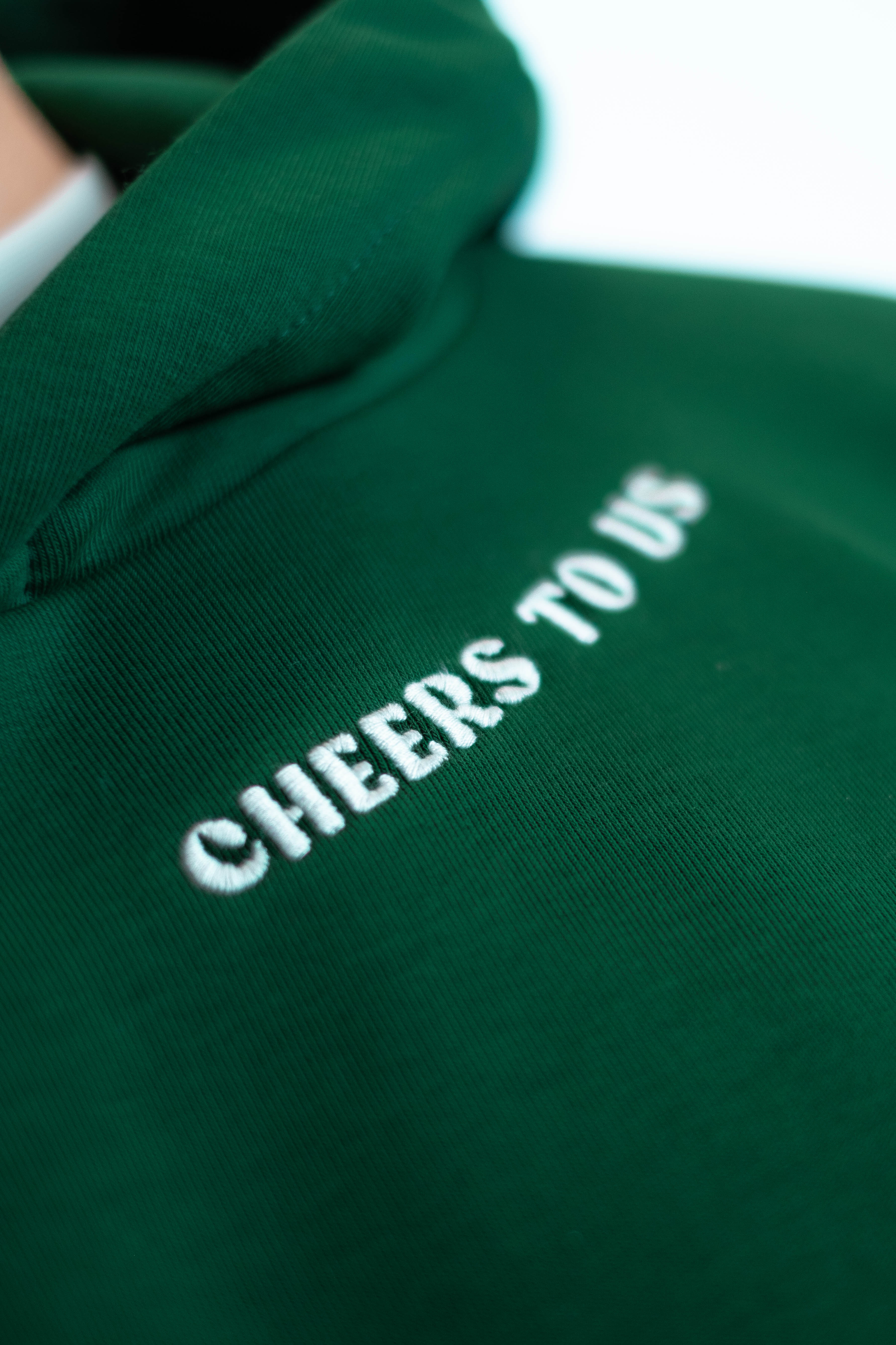 Oversized Hoodie „We made it“ - Dunkelgrün-zoom-12