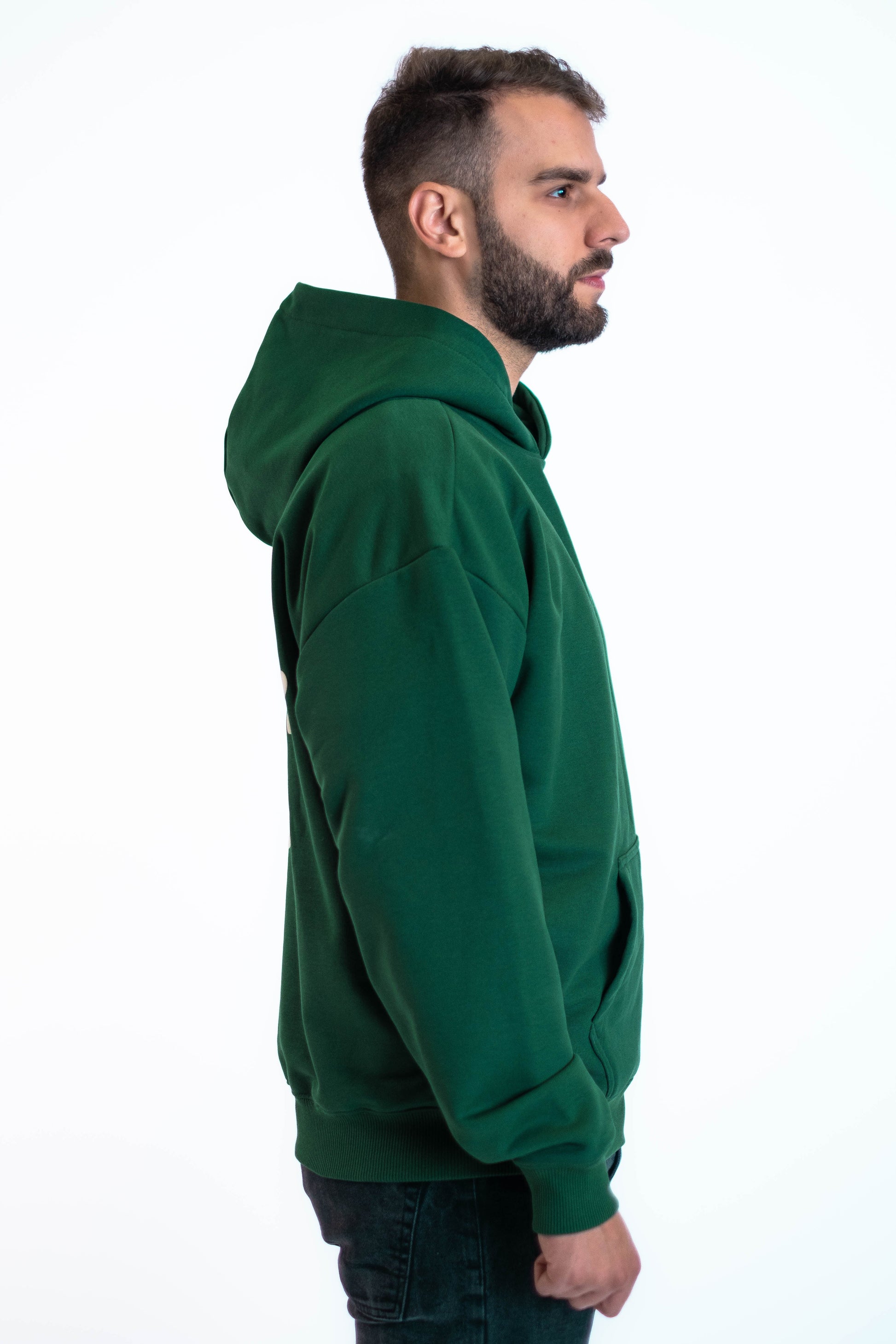Oversized Hoodie „We made it“ - Dunkelgrün-14