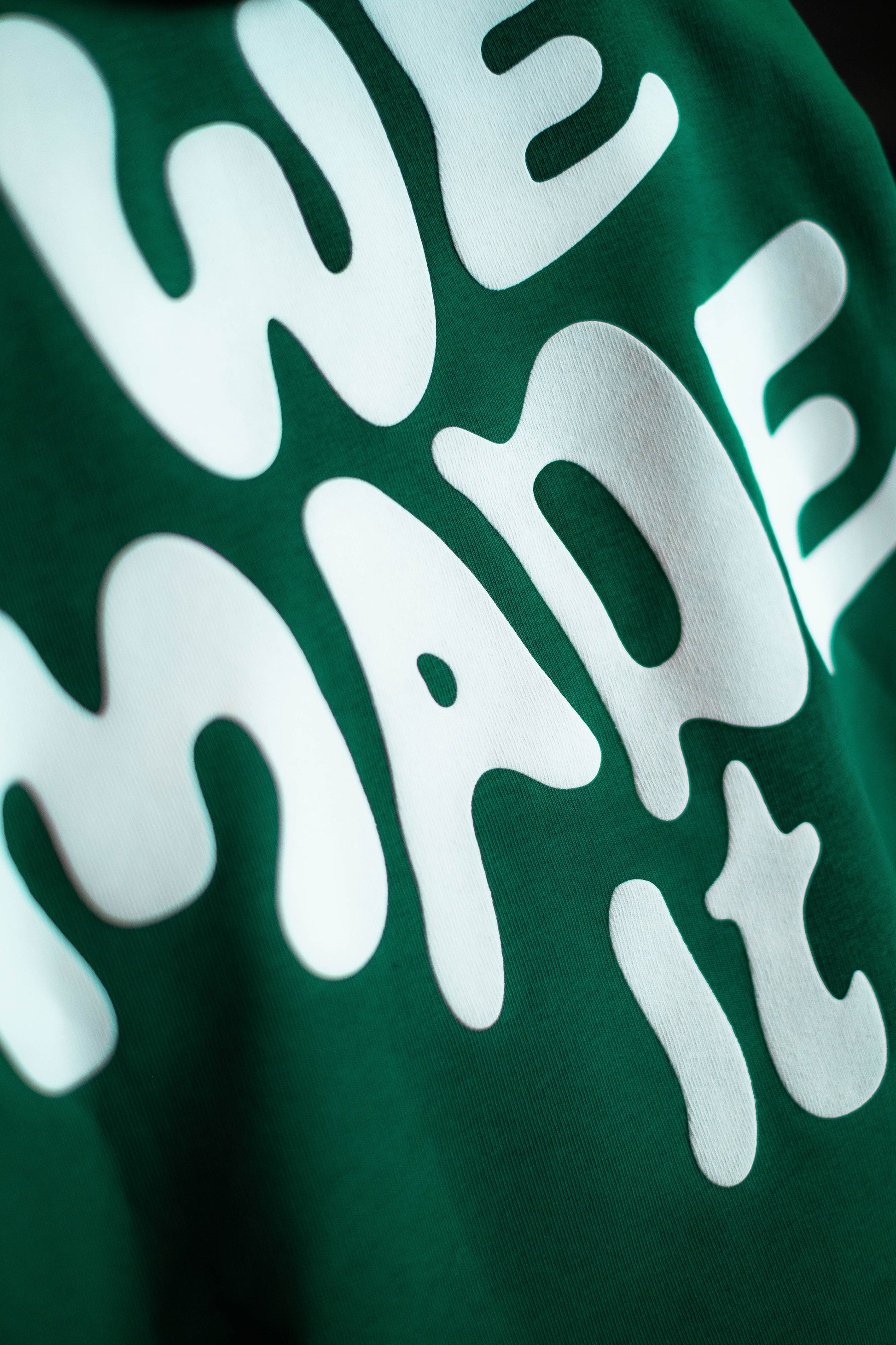 Oversized Hoodie „We made it“ - Dunkelgrün-19