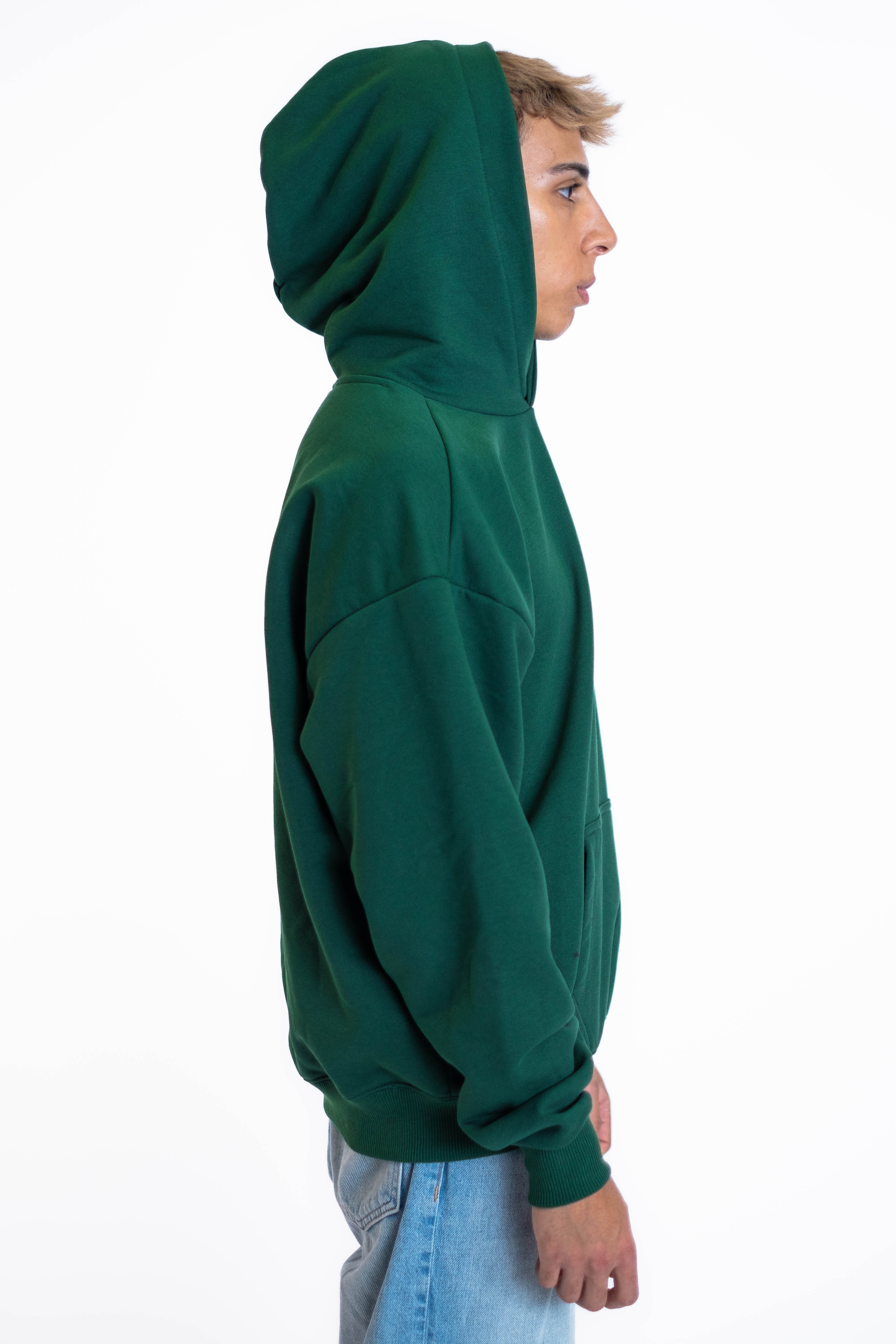 Oversized Hoodie „We made it“ - Dunkelgrün-zoom-6