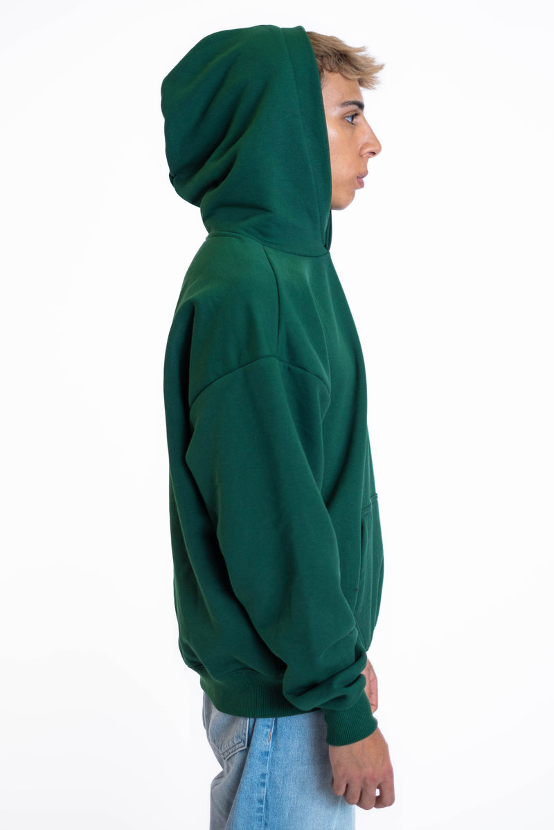 Oversized Hoodie „We made it“ - Dunkelgrün-zoom-