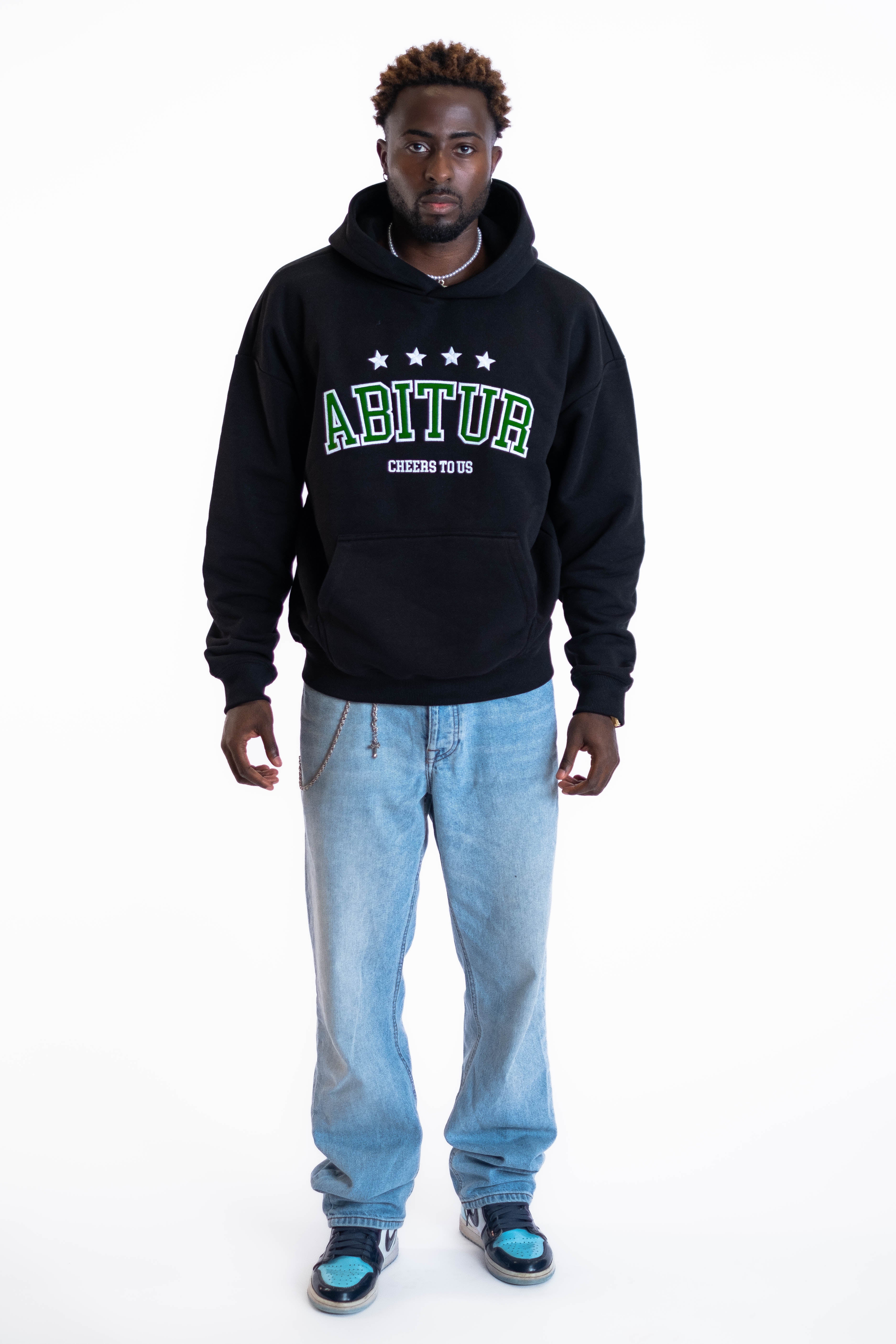 Oversized Hoodie „Abitur“ - Schwarz-zoom-2