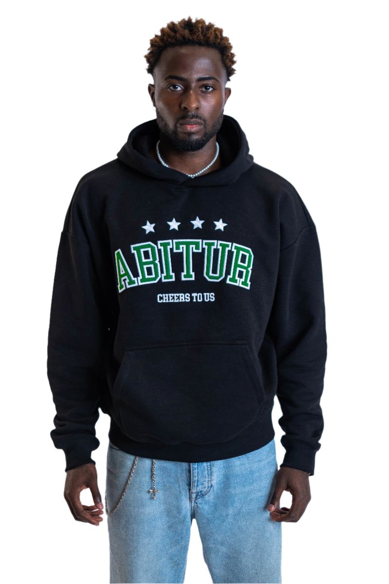 Oversized Hoodie „Abitur“ - Schwarz-zoom-