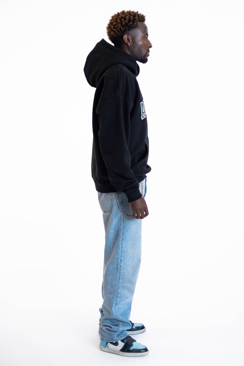 Oversized Hoodie „Abitur“ - Schwarz-zoom-