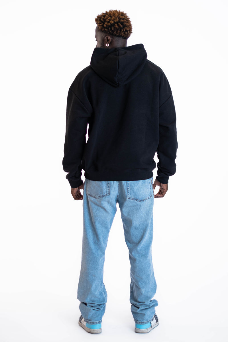 Oversized Hoodie „Abitur“ - Schwarz-zoom-