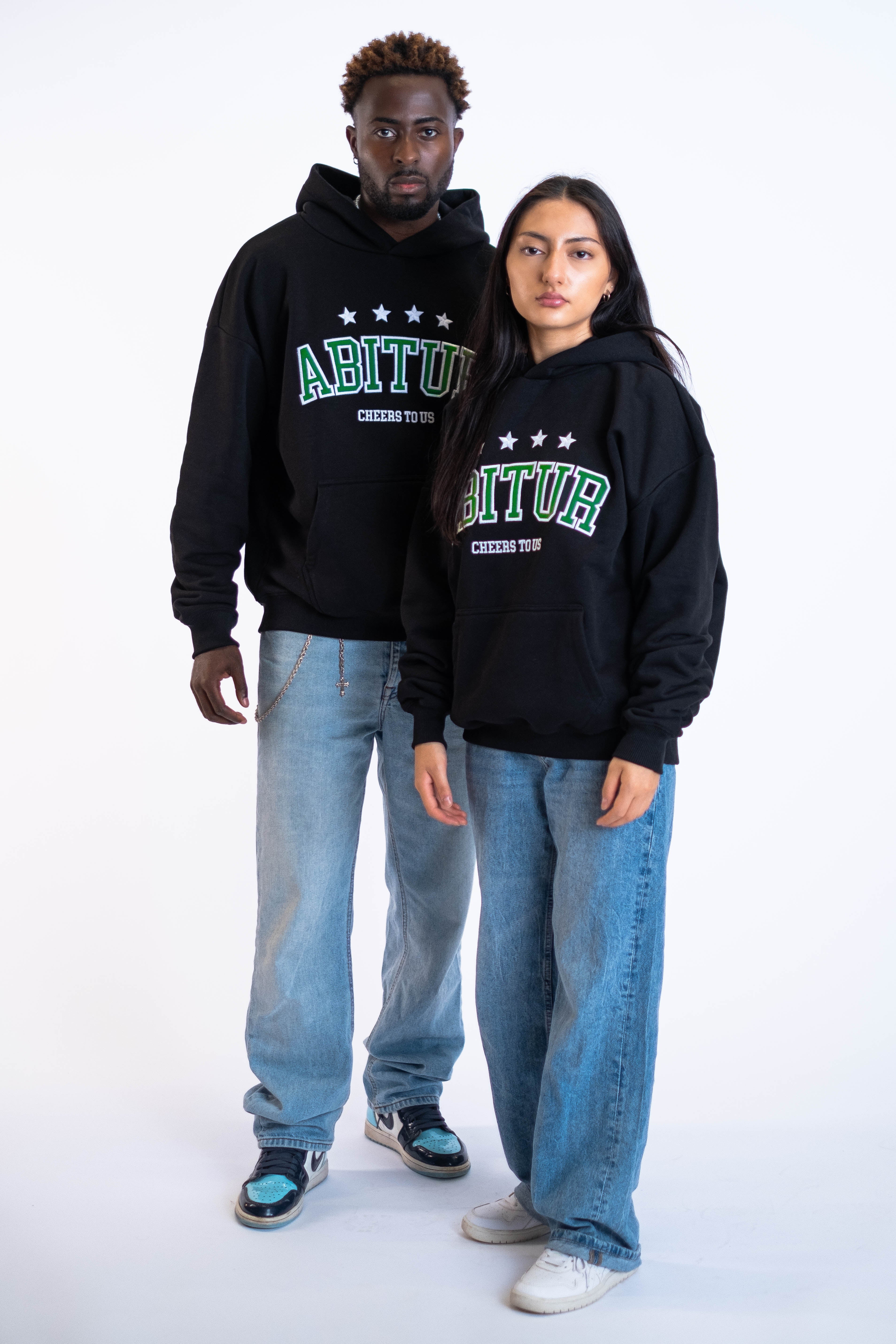 Oversized Hoodie „Abitur“ - Schwarz-zoom-9