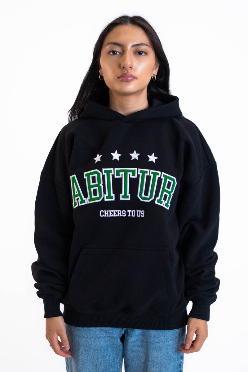 Oversized Hoodie „Abitur“ - Schwarz-zoom-