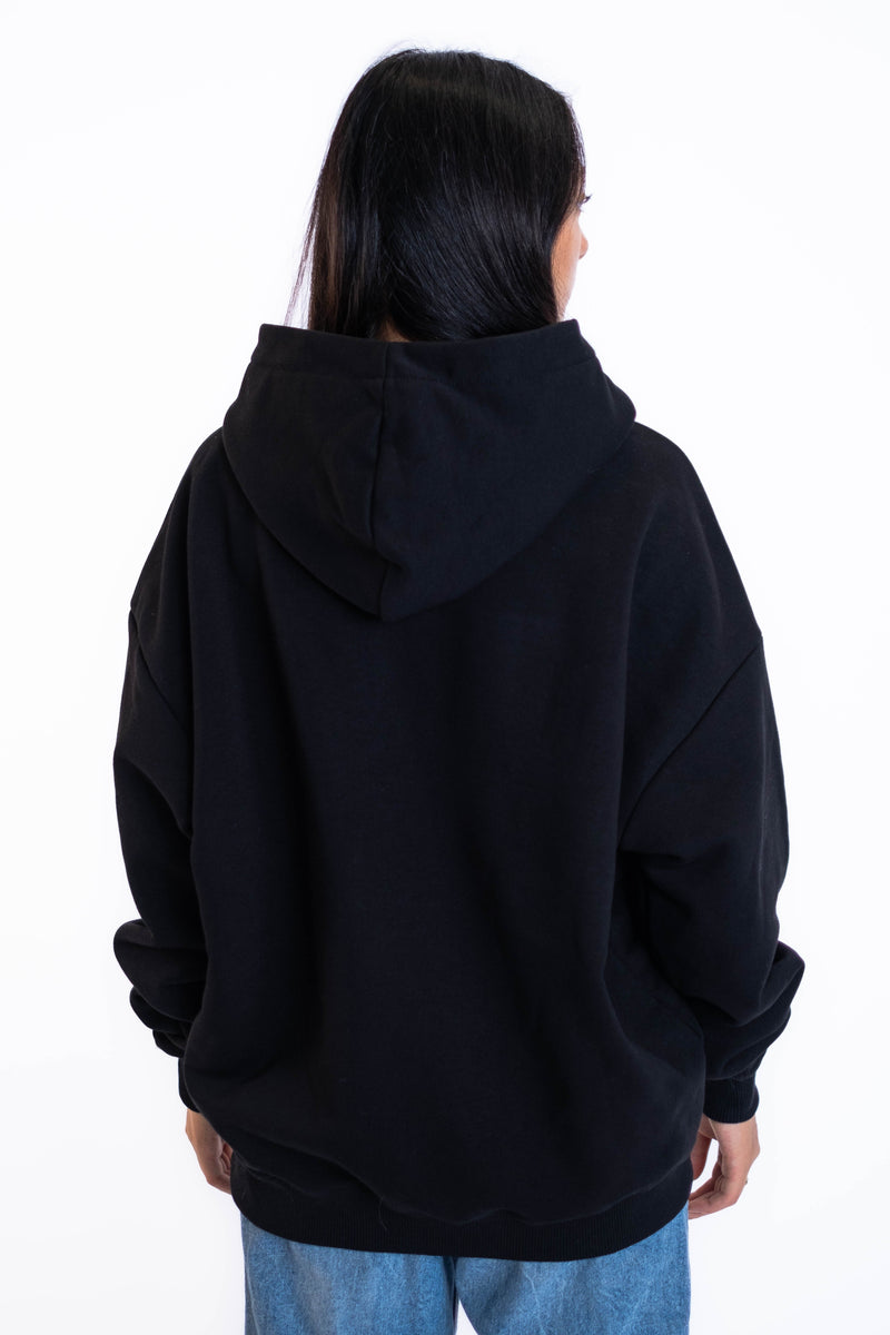 Oversized Hoodie „Abitur“ - Schwarz-zoom-