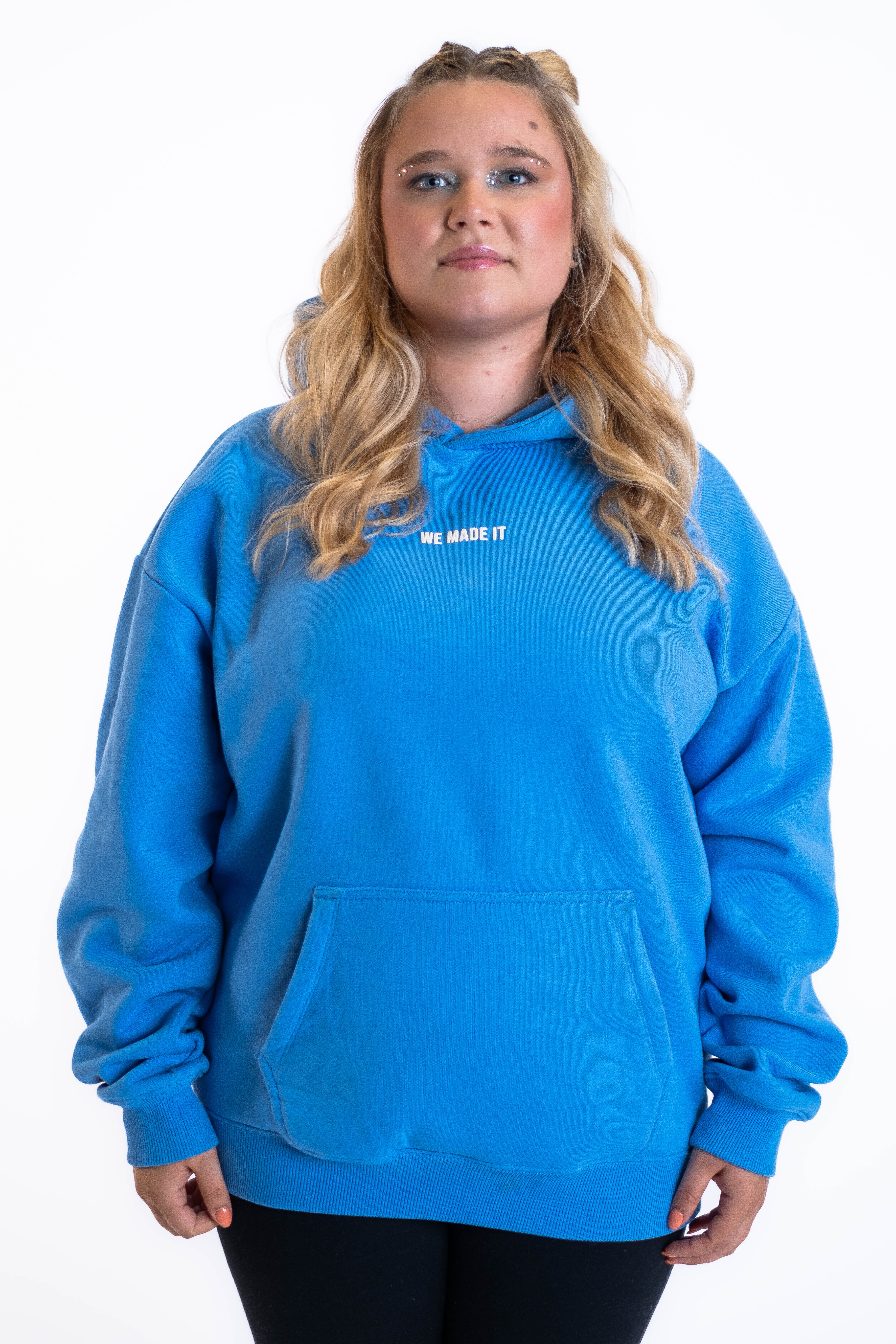 Oversized Hoodie „Cheers to us“ - Blau-zoom-10