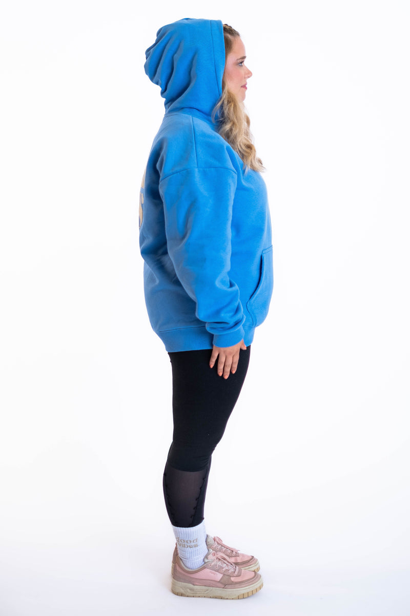 Oversized Hoodie „Cheers to us“ - Blau-zoom-
