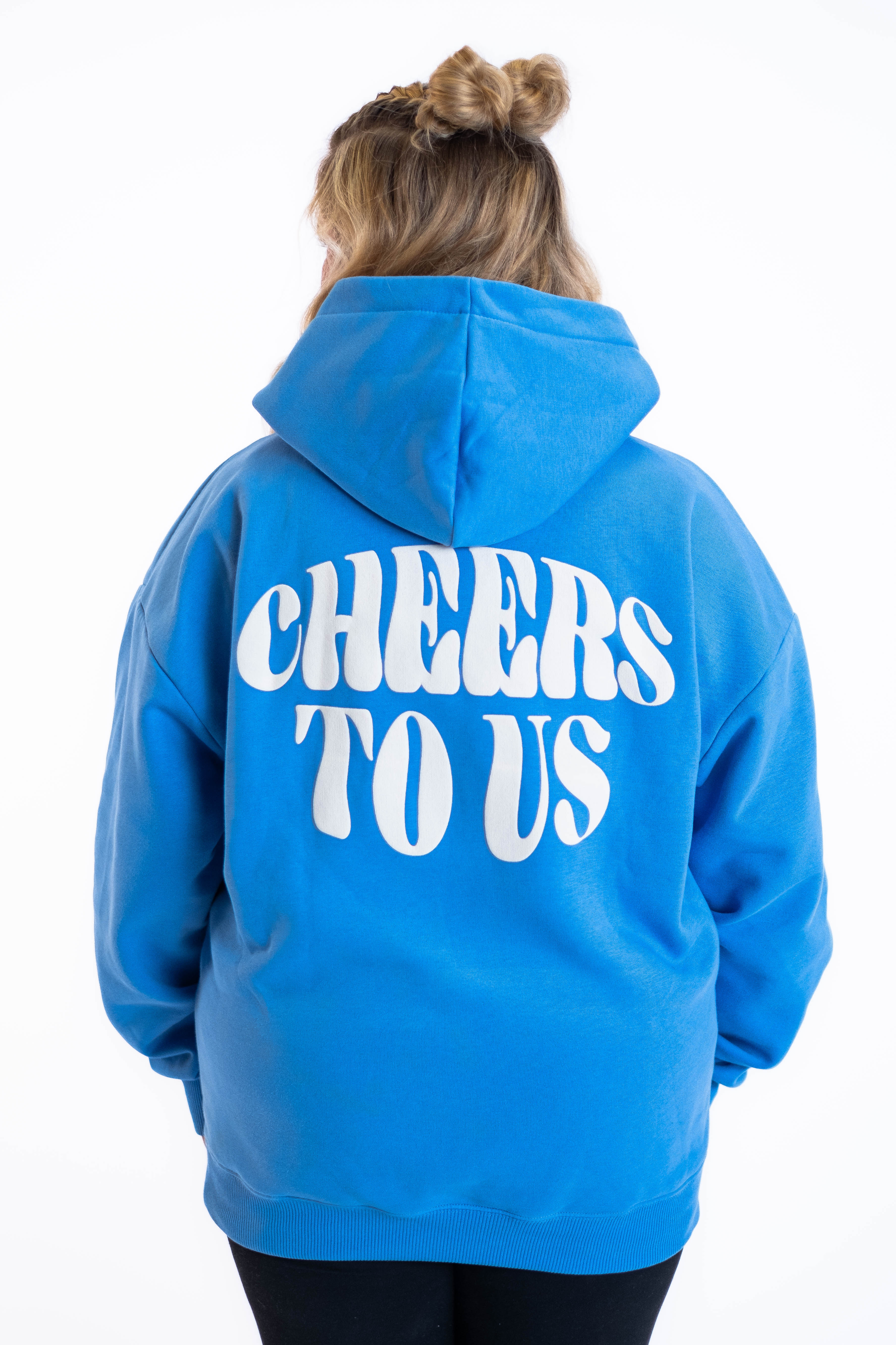 Oversized Hoodie „Cheers to us“ - Blau-zoom-16