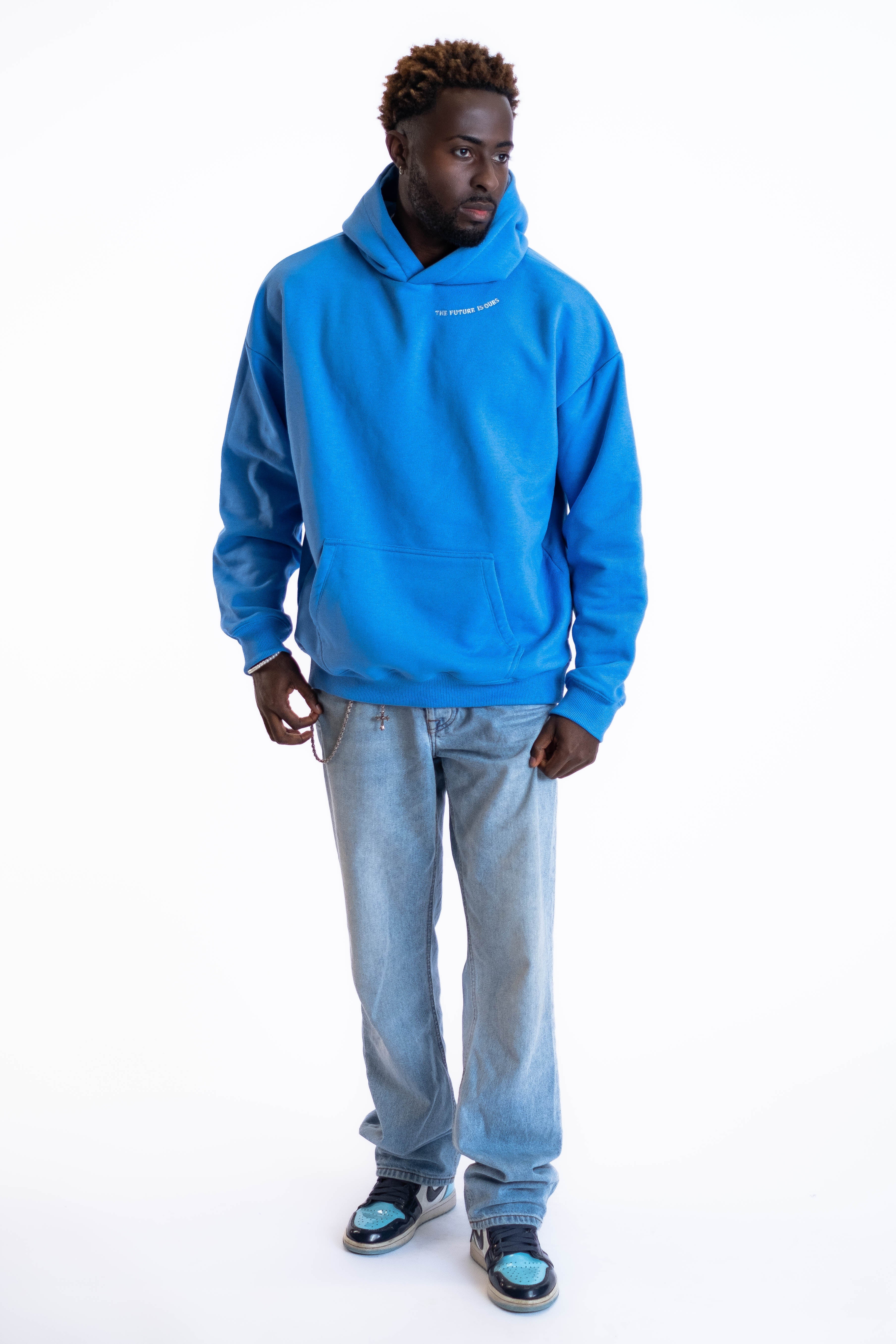 Oversized Hoodie „Planet“ - Blau-zoom-3