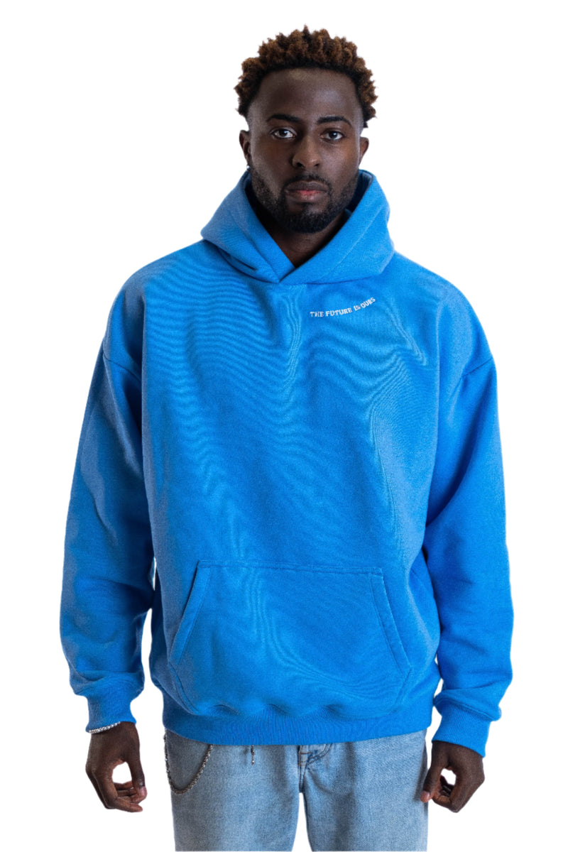Oversized Hoodie „Planet“ - Blau-zoom-