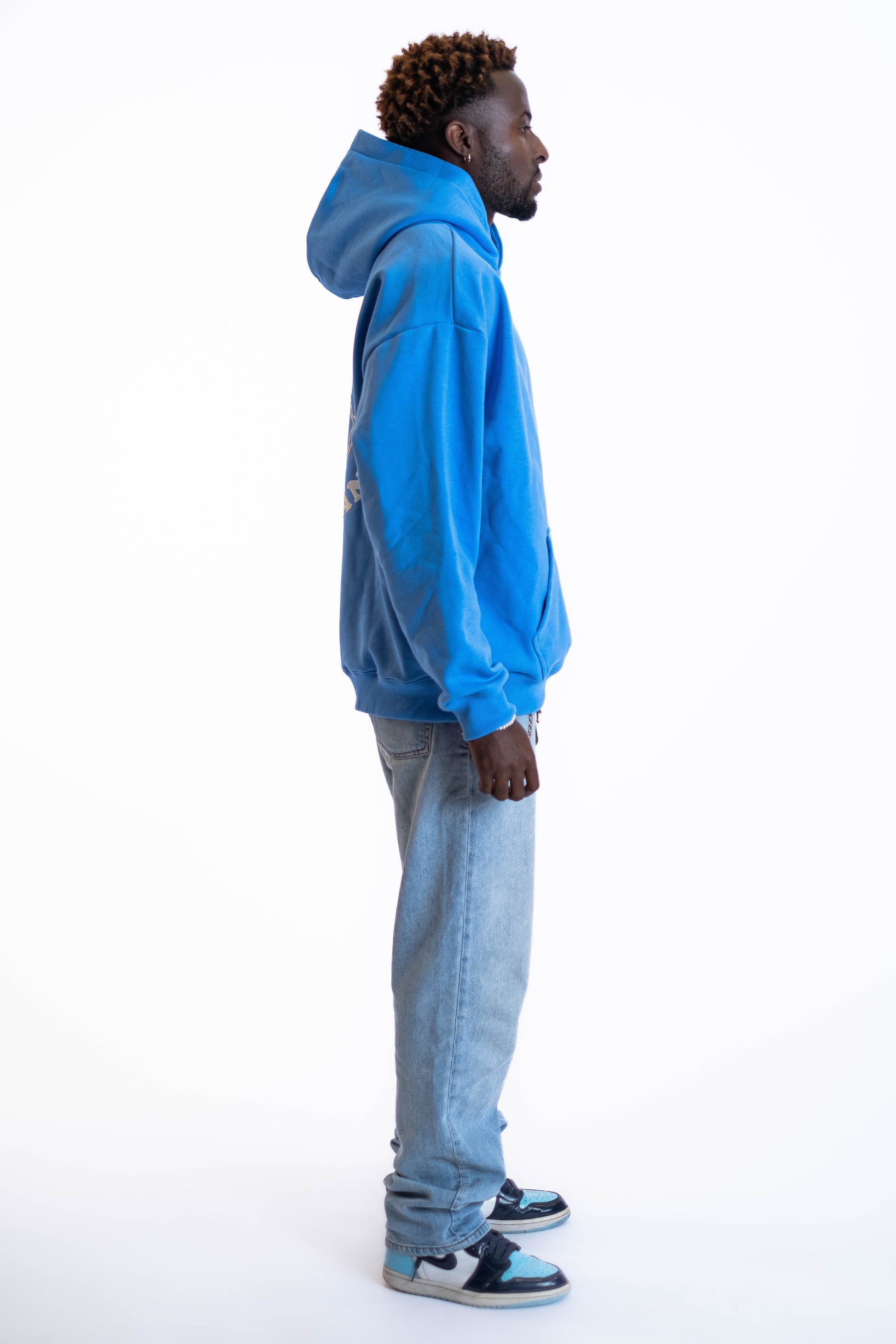 Oversized Hoodie „Planet“ - Blau-4