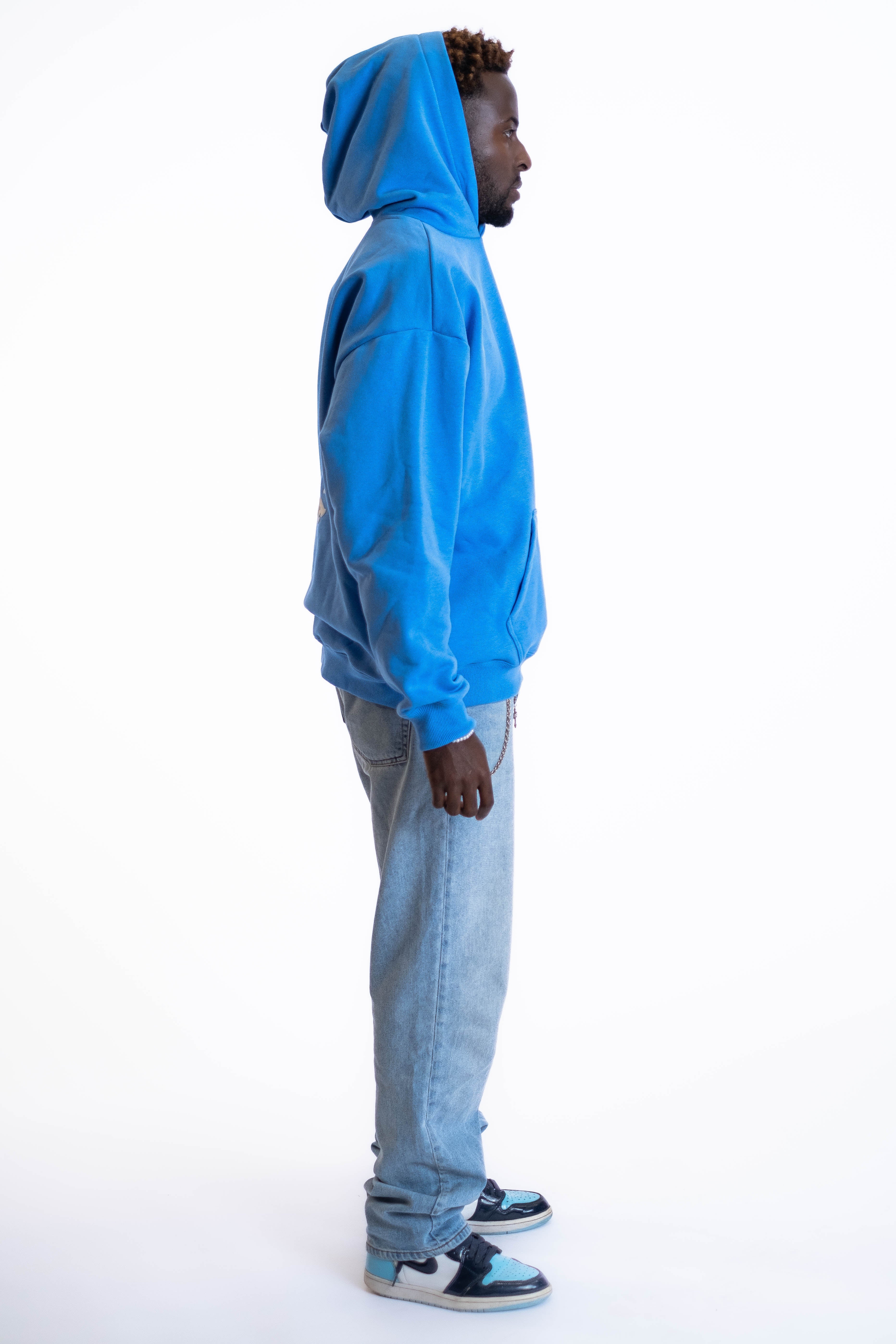 Oversized Hoodie „Planet“ - Blau-zoom-6