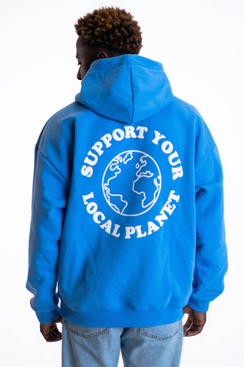 Oversized Hoodie „Planet“ - Blau-zoom-