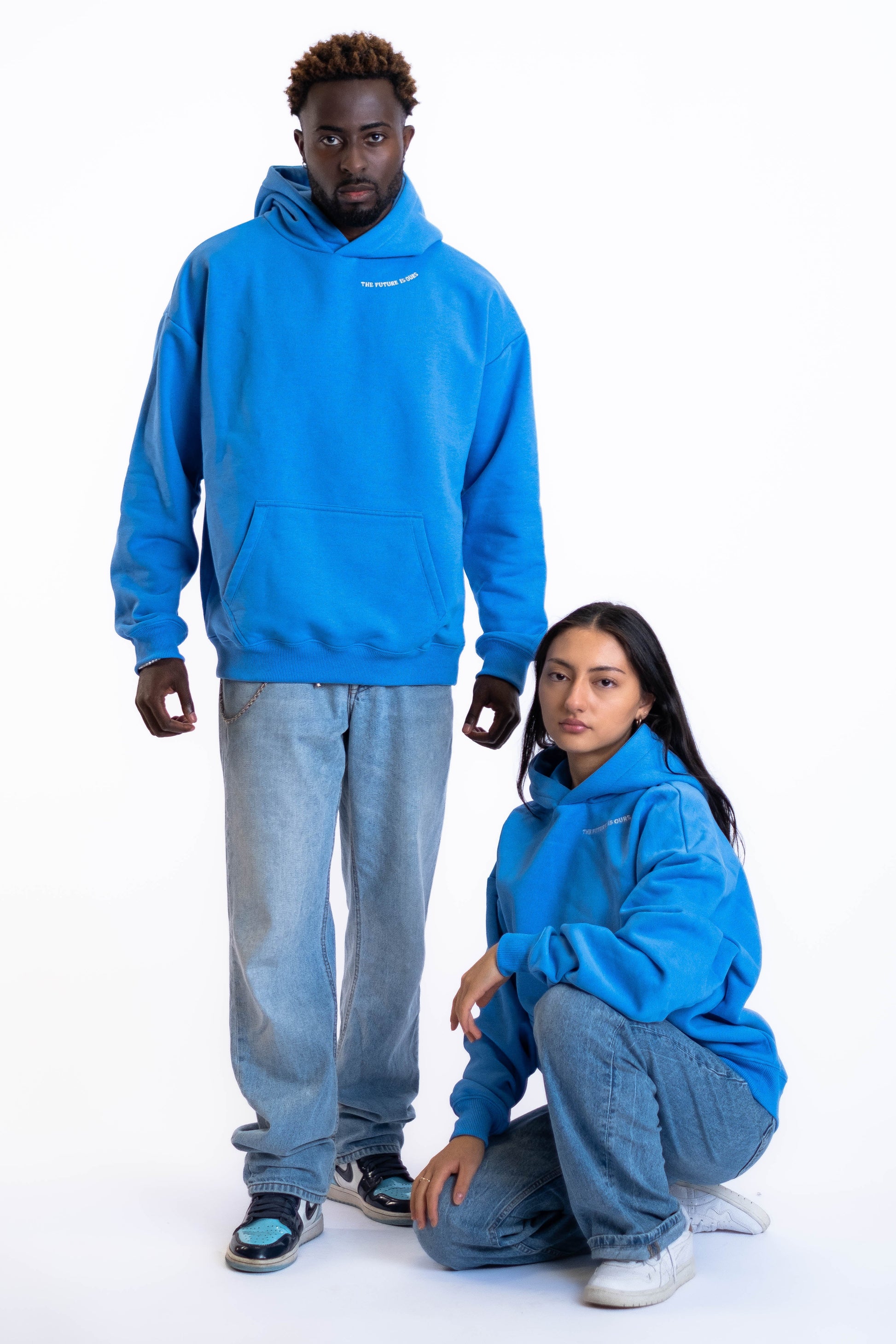 Oversized Hoodie „Planet“ - Blau-9