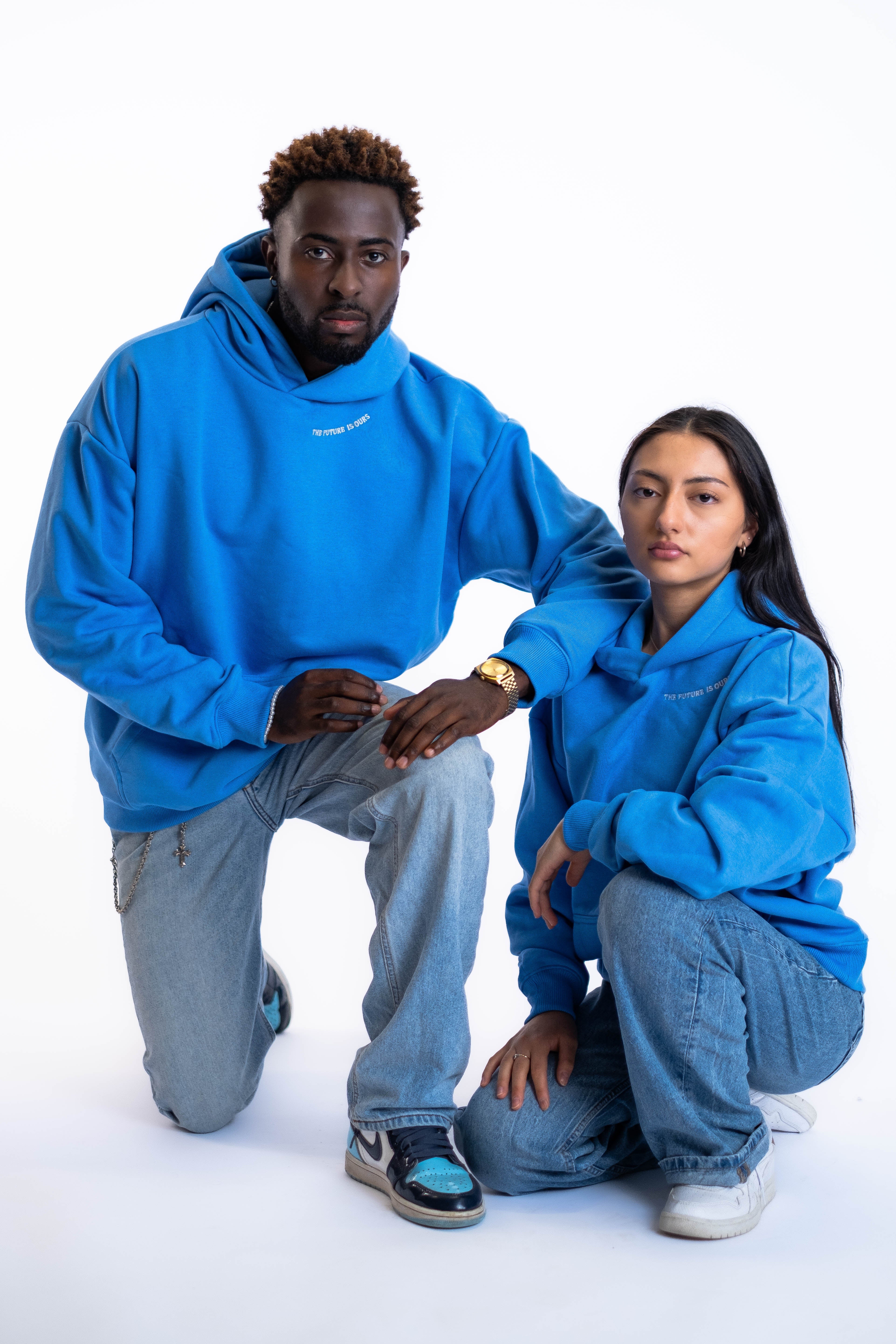 Oversized Hoodie „Planet“ - Blau-zoom-10