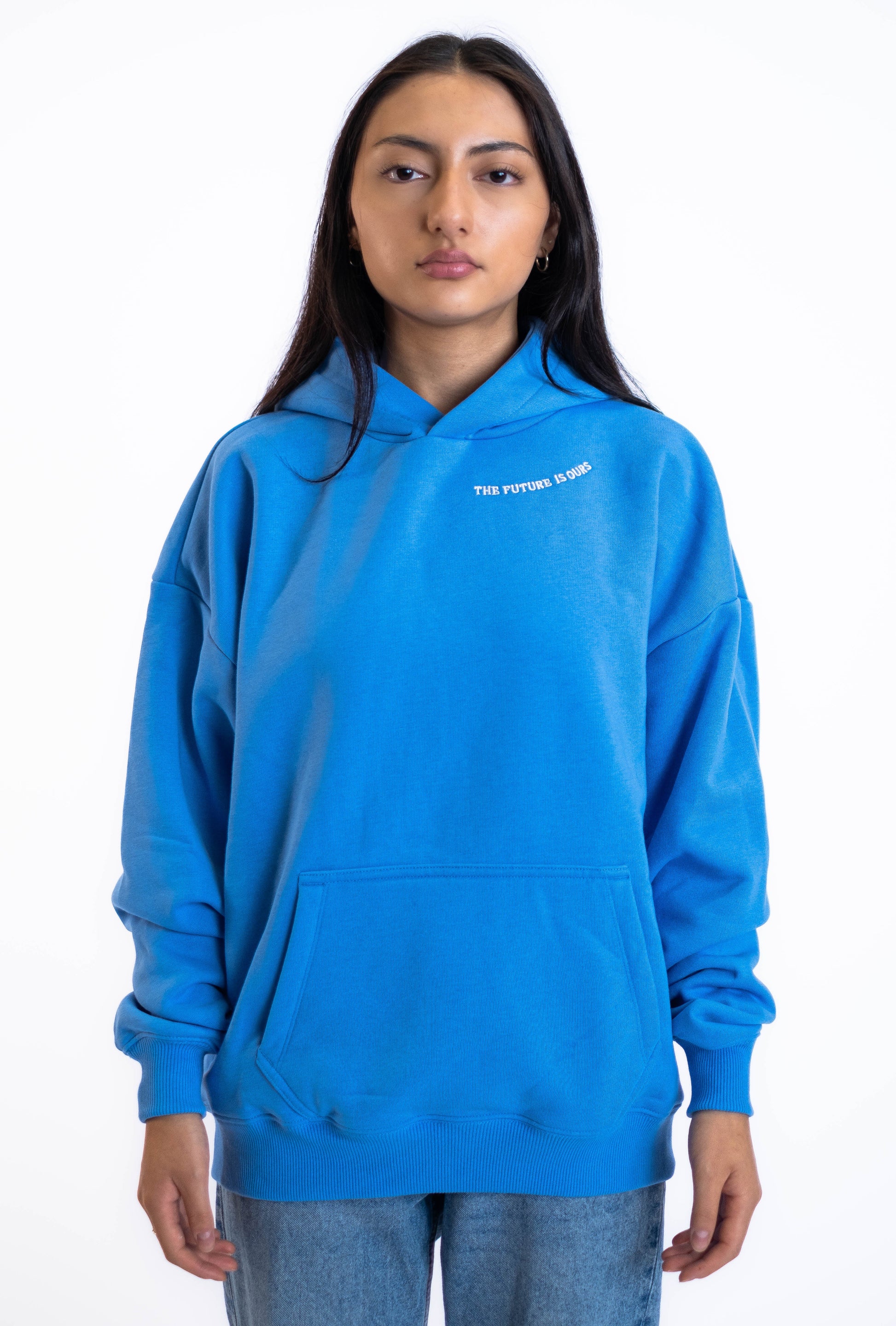 Oversized Hoodie „Planet“ - Blau-12