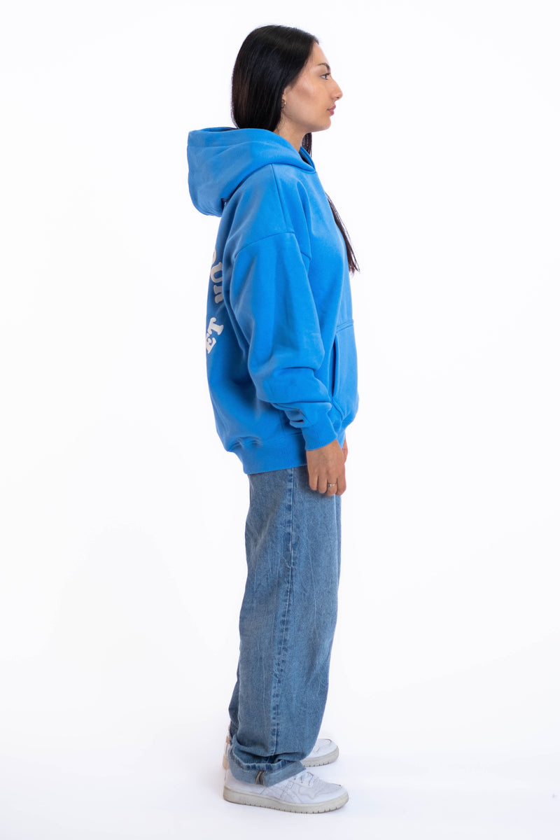 Oversized Hoodie „Planet“ - Blau-zoom-