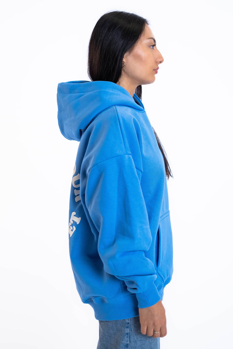 Oversized Hoodie „Planet“ - Blau-zoom-