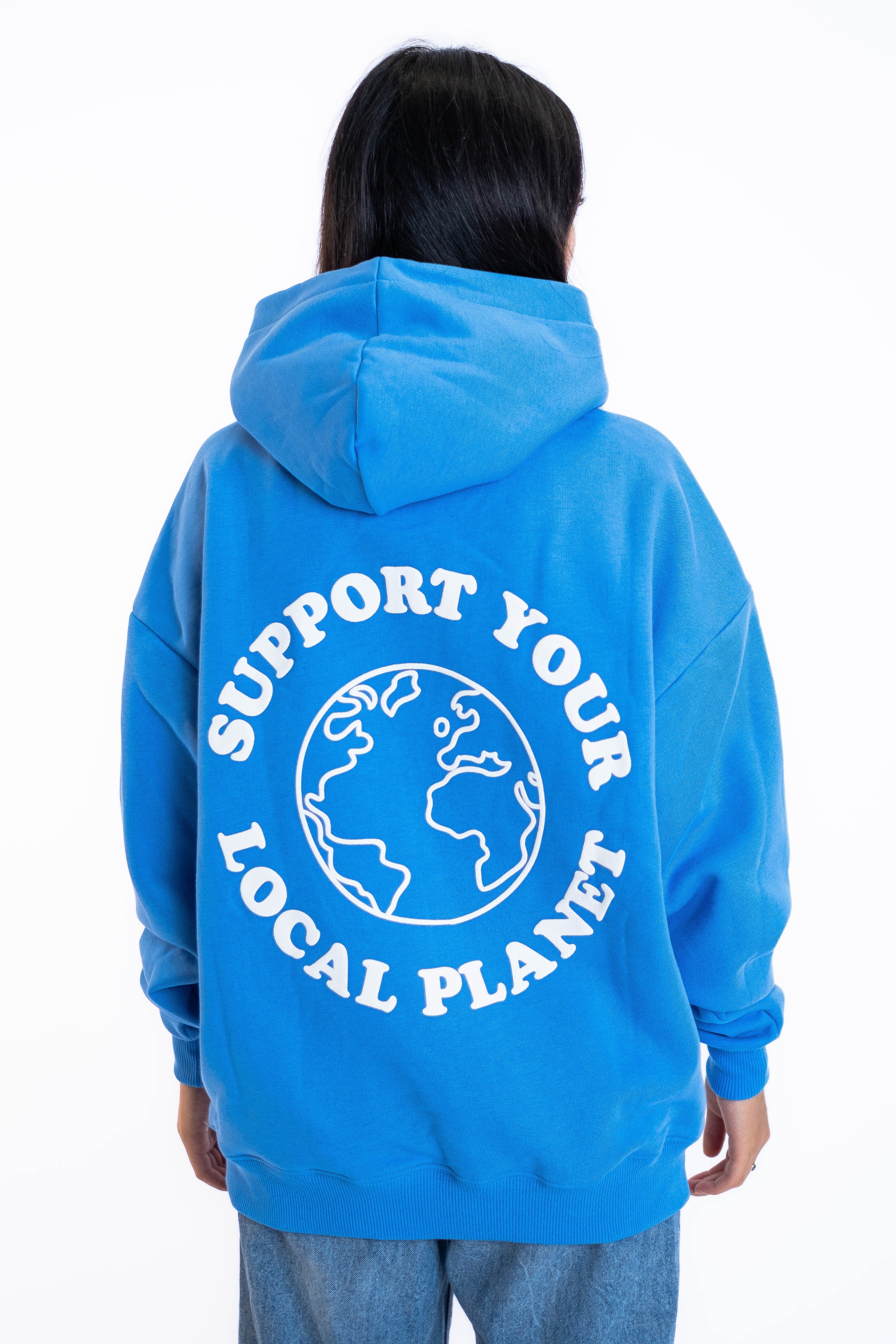 Oversized Hoodie „Planet“ - Blau-zoom-18