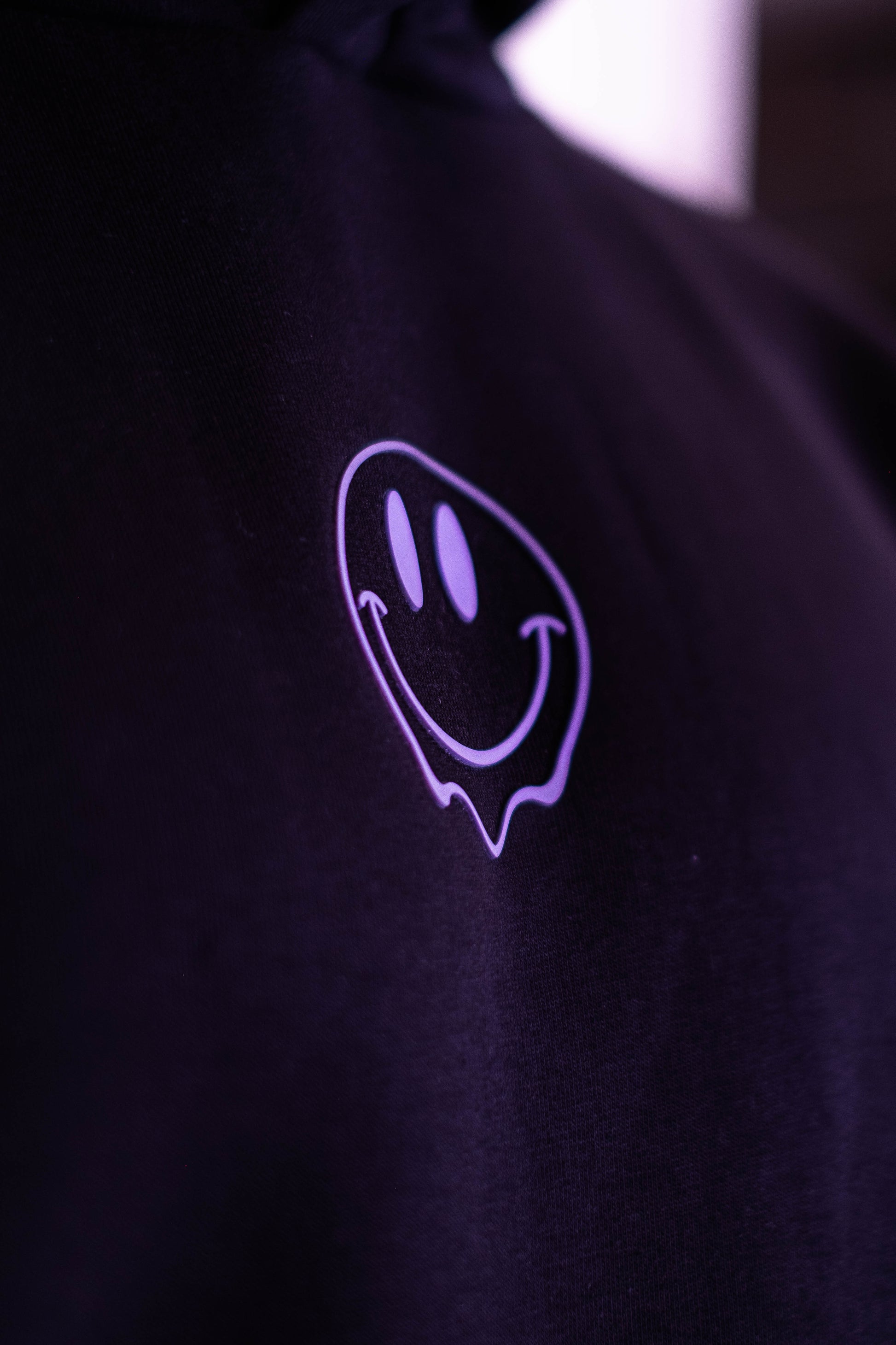 Oversized Hoodie „Smile“ - Schwarz-8