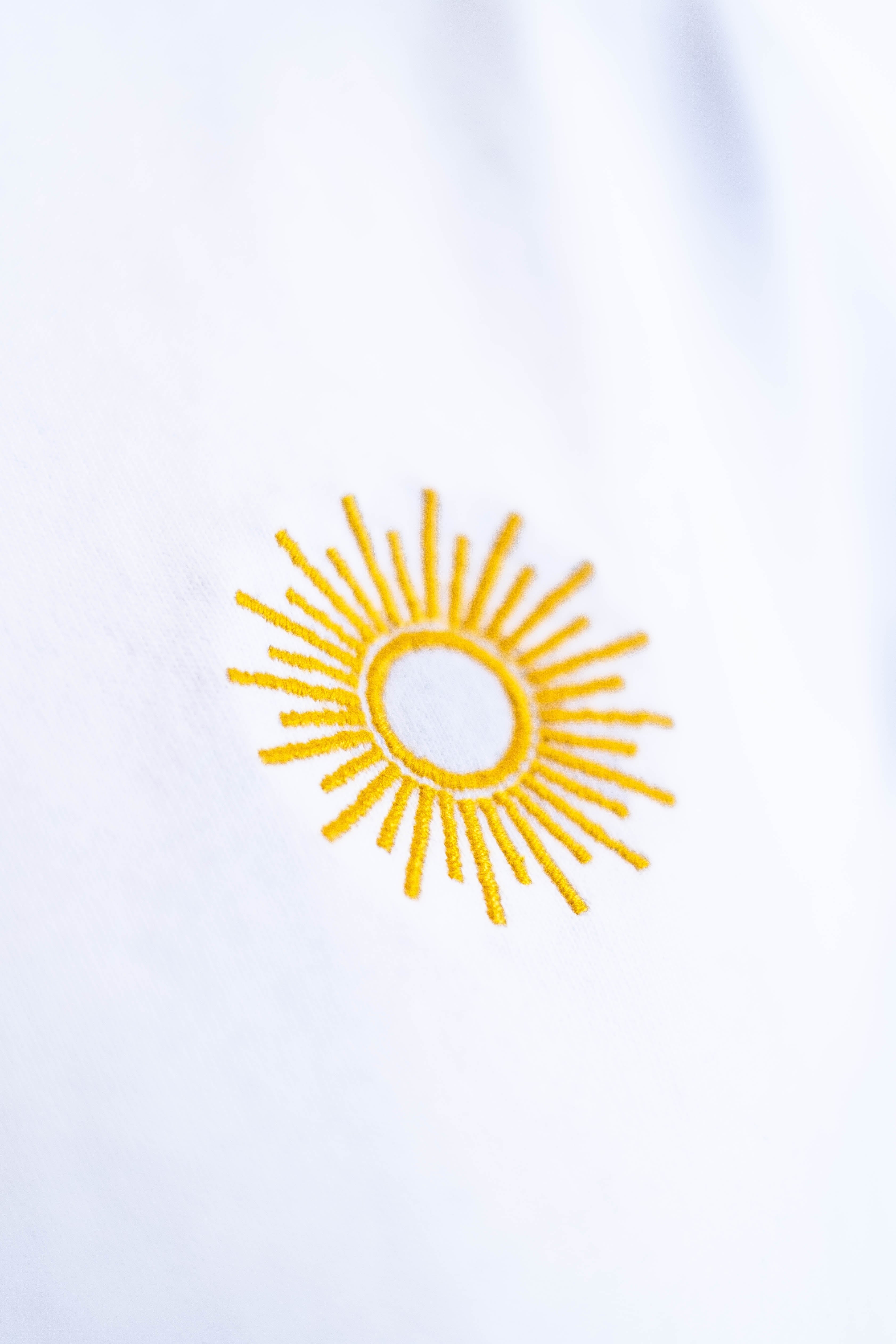 Oversized Tee „Sun“ - Weiß-zoom-7