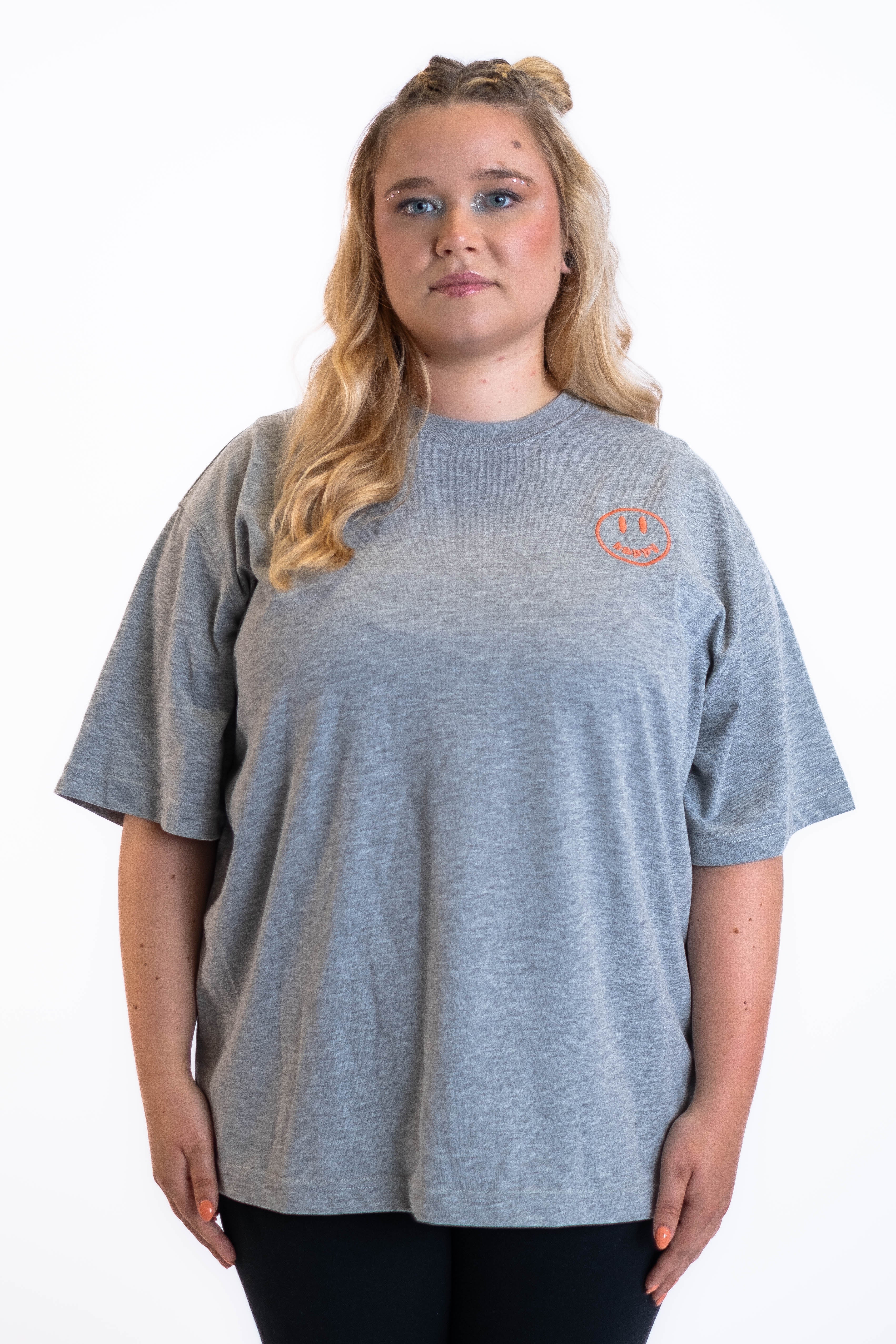 Oversized Tee „Cheers to us“ - Hellgrau-zoom-5
