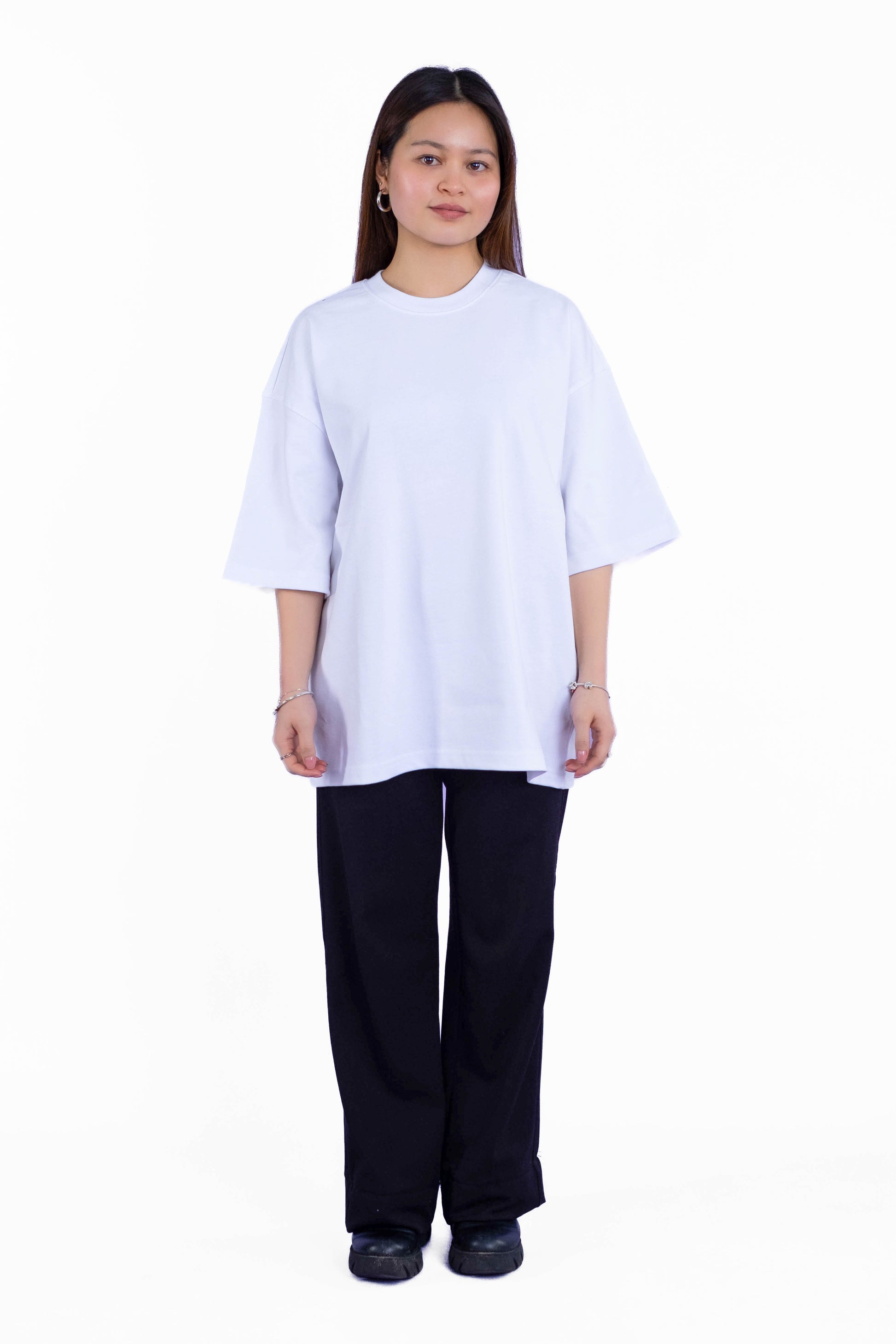 Oversize Tee „We-Did-It“ - Weiß-2