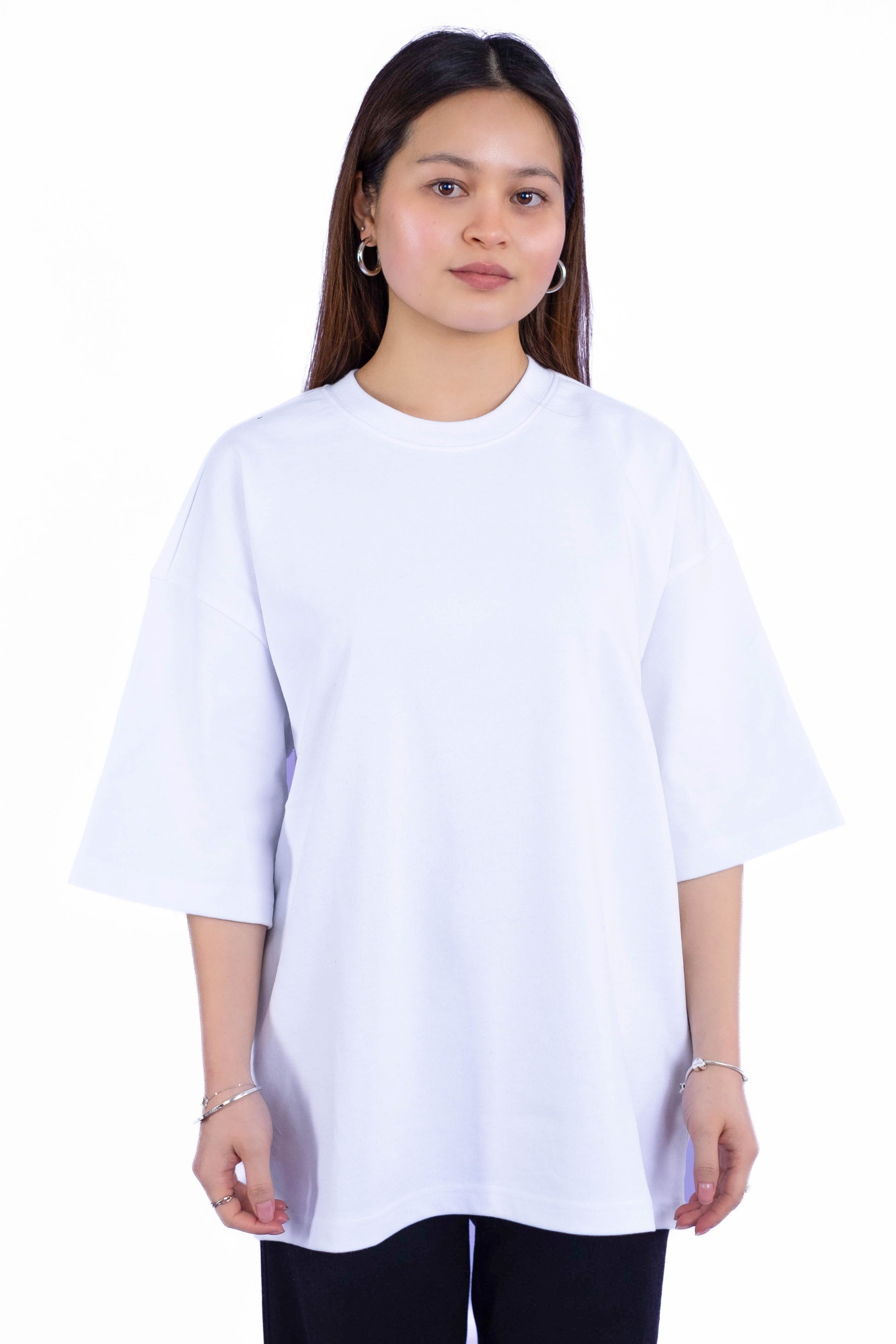 Oversize Tee „We-Did-It“ - Weiß-3