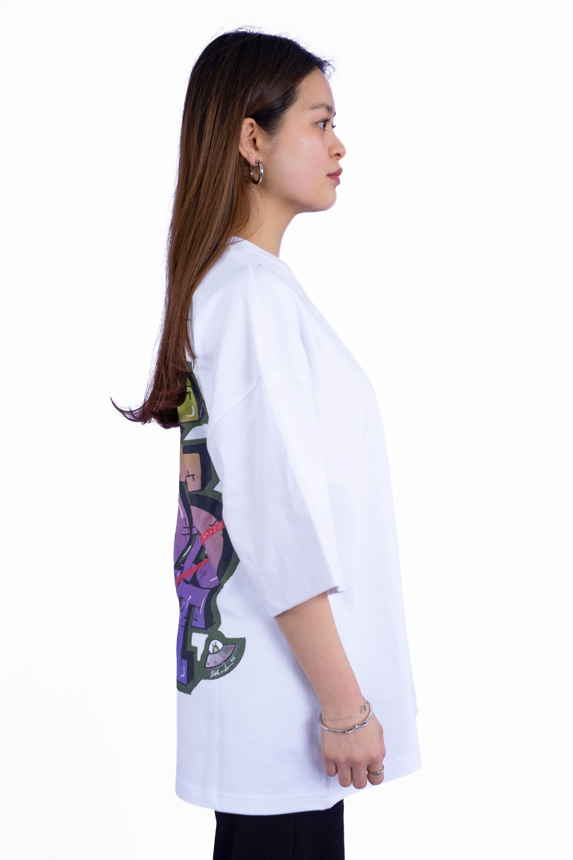 Oversize Tee „We-Did-It“ - Weiß-5