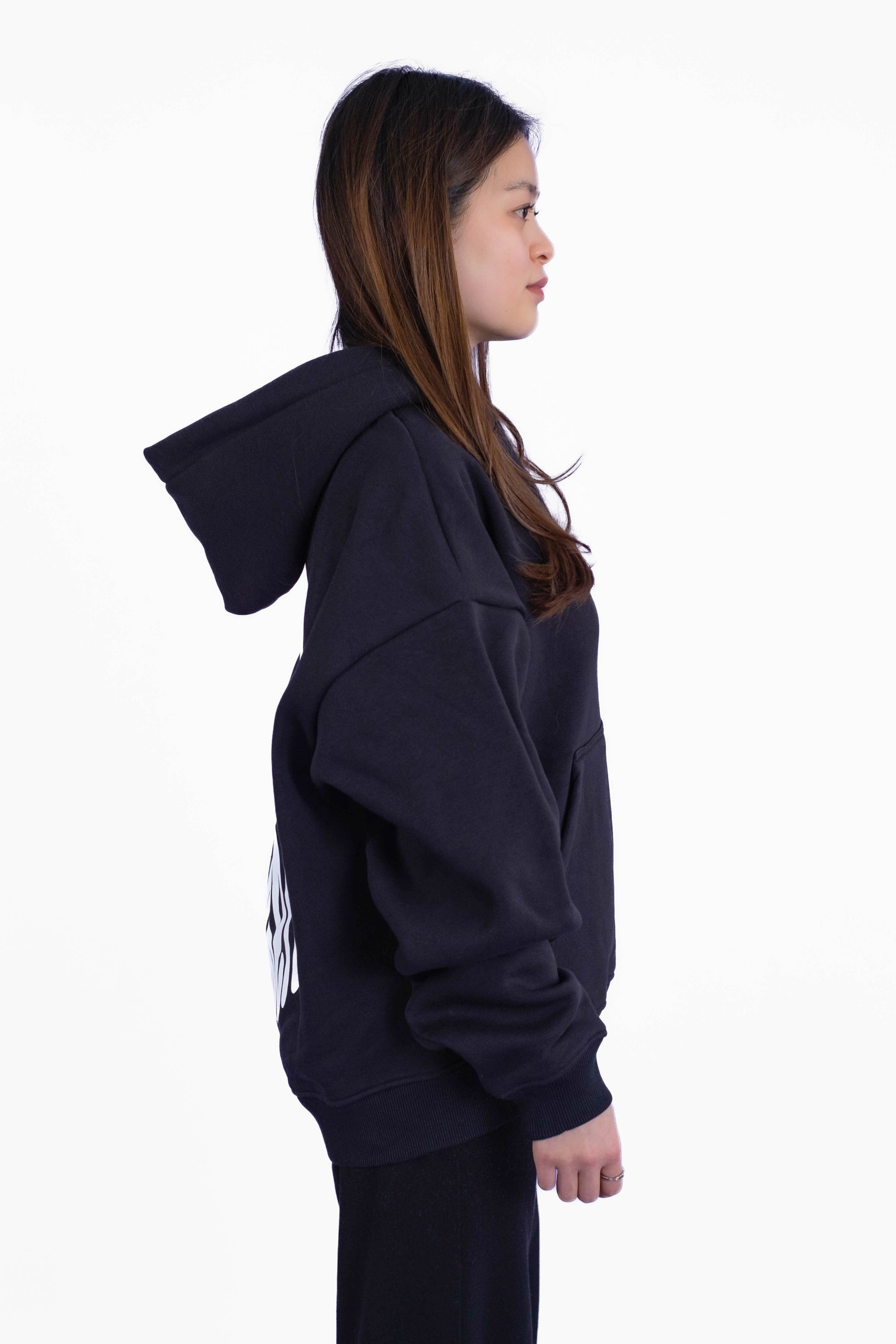 Oversize Hoodie „Believe“ - Schwarz-5