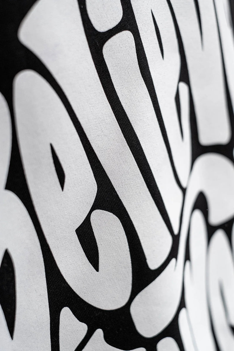 Oversize Hoodie „Believe“ - Schwarz-zoom-
